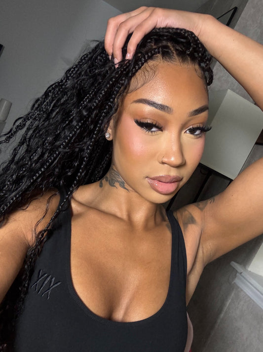 26inch boho braided wig