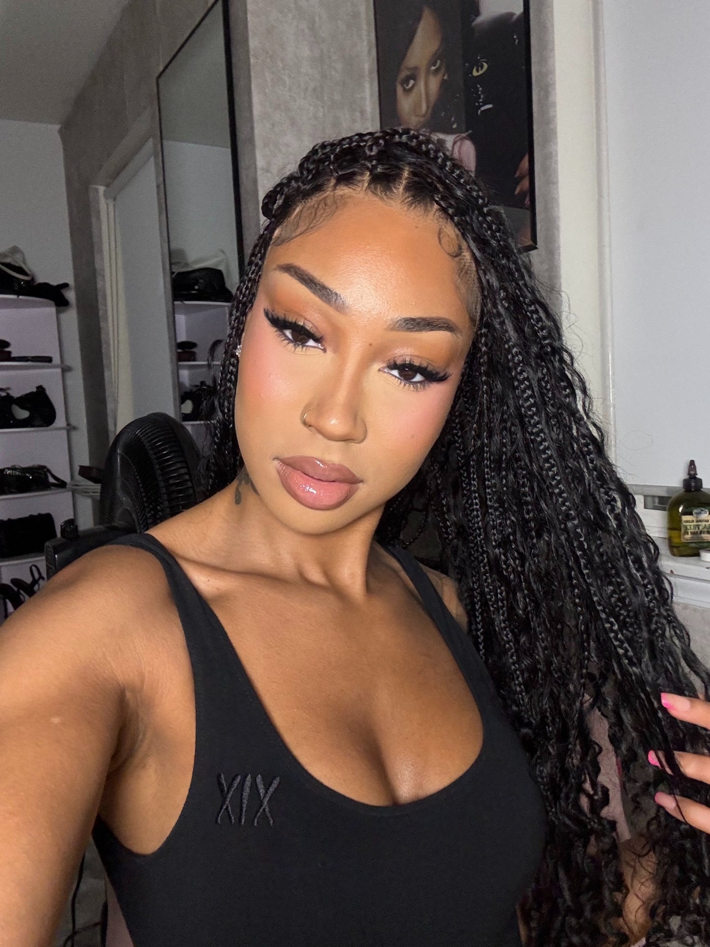 26inch boho braided wig