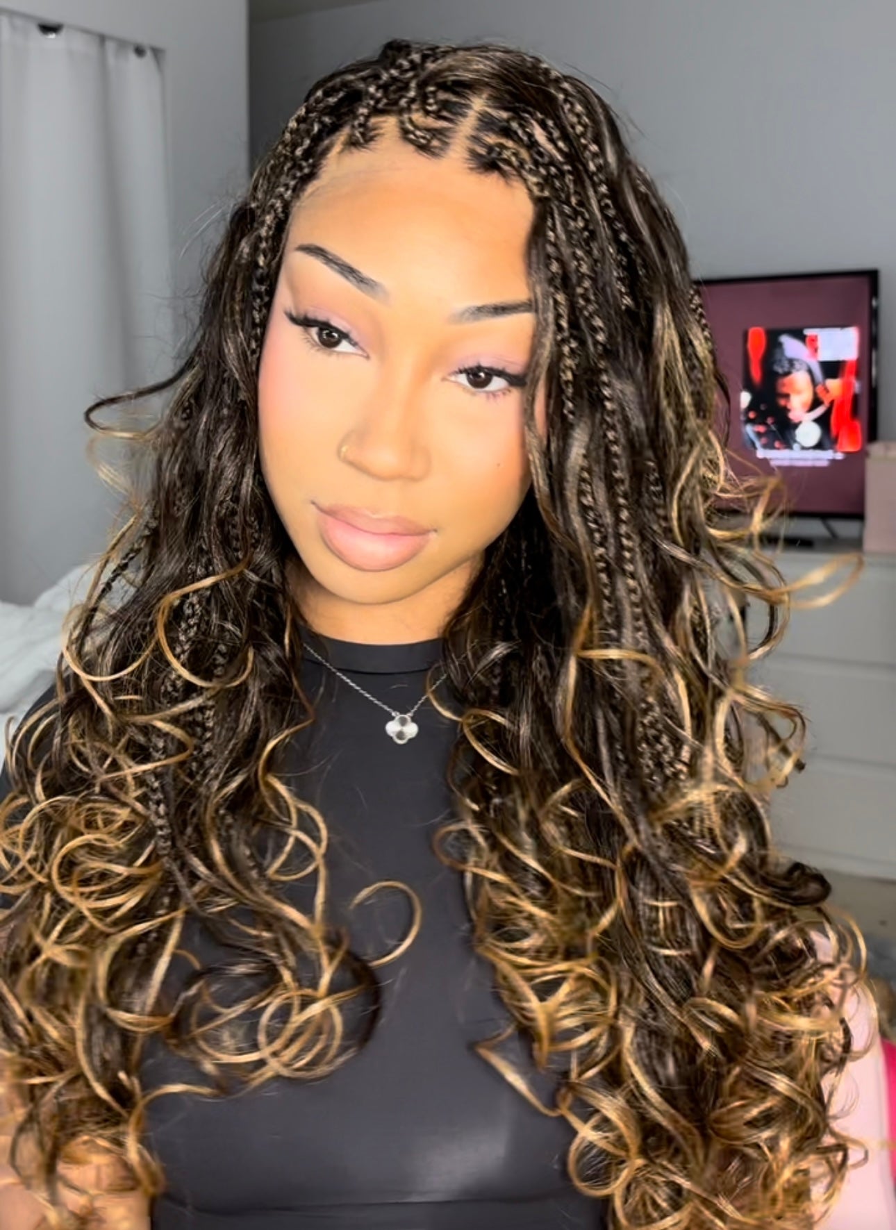 Boho highlight braided wig 26inches