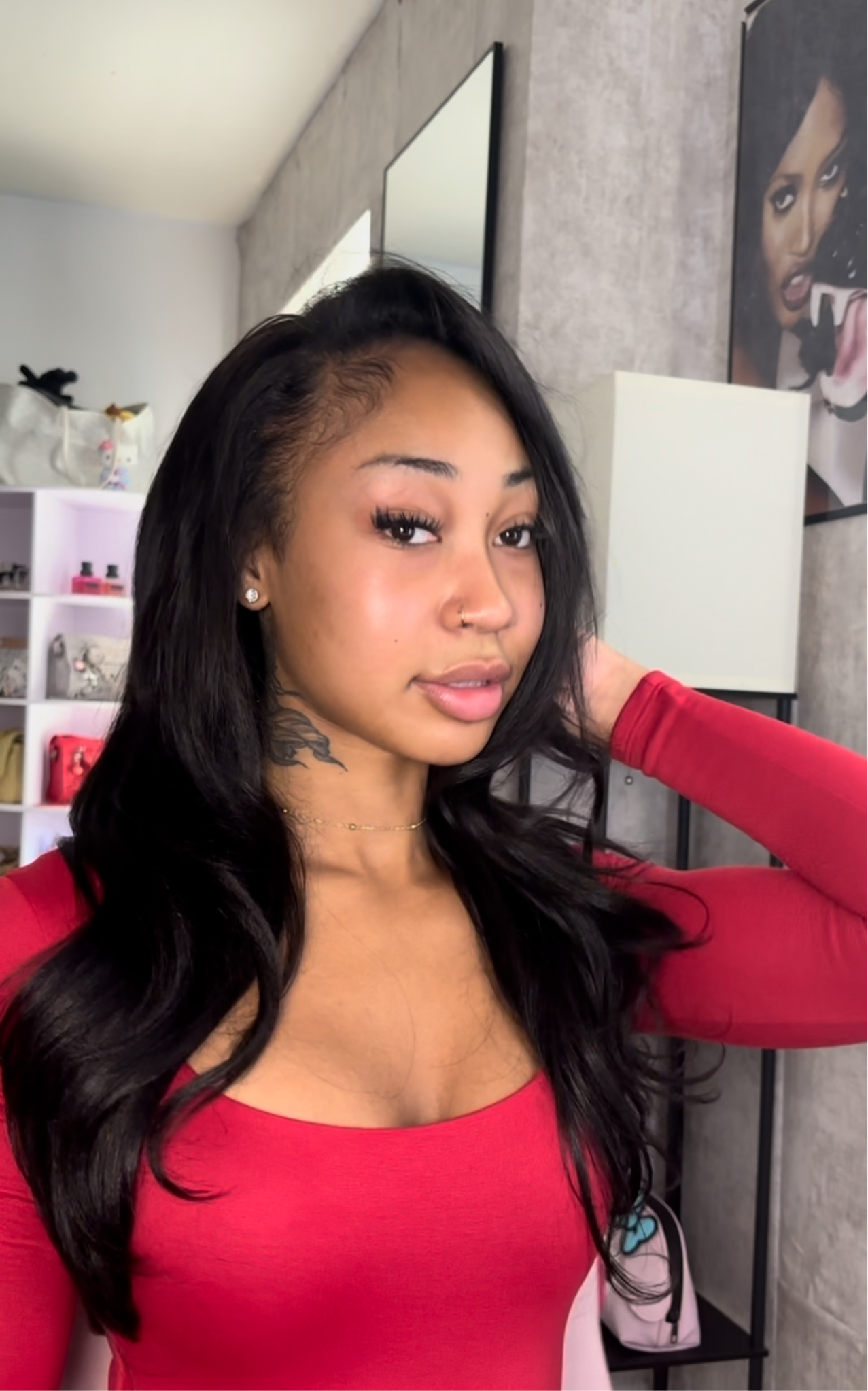 20 inch straight human hair half wig