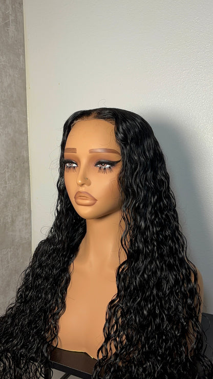 28inch 6x4 water wave wig