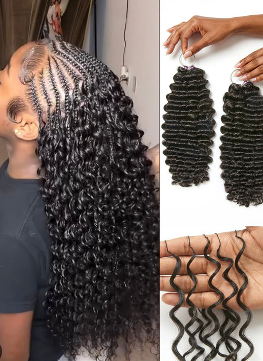 One bundle 22inches crotchet human hair