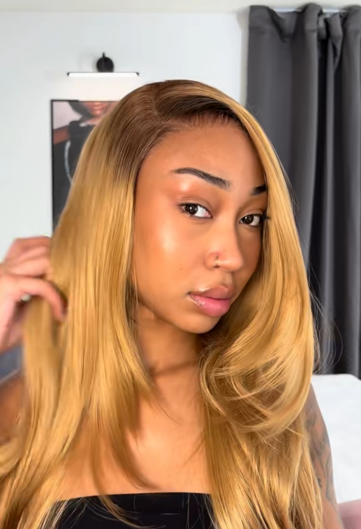 Synthetic 6x4 lace wig