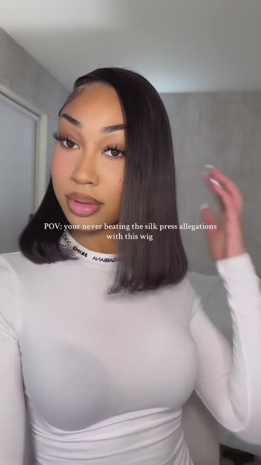 Yaki straight bob human hair